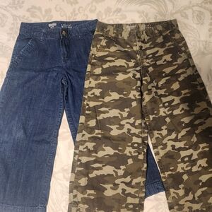 Gymboree Blue Denim and Camouflage Kids Jeans